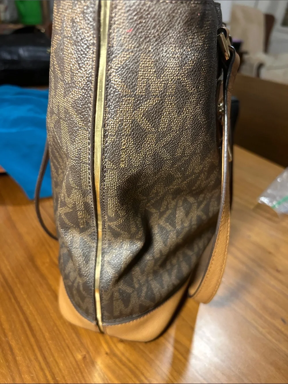 Michael Kors Brown & Tan Signature Tote